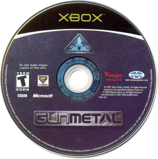 Gun Metal (USA) Game Disc